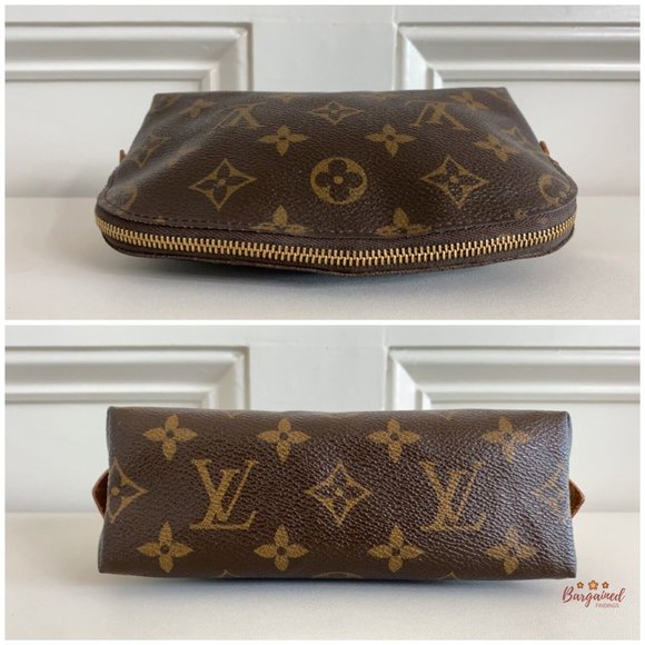 Authentic Louis Vuitton Brown Monogram Coated Canvas Cosmetic Pouch M47515 - Picture 6 of 13